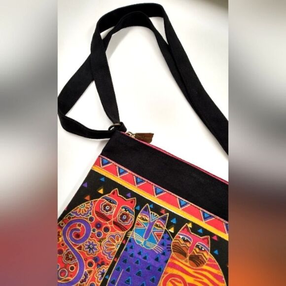 Laurel Burch Cat Purse Bag Crossbody Kitty Handbag - Picture 7 of 14